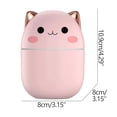 thumbnail image 5 of Fufafayo under $5 3Pcs Mini Humidifier, Mini Humidifier, USB Desktop Humidifier for Bedroom, Office, Small Room, Cool Mist with Colorful Night Light, Quiet Operation, Aroma Diffuser, 250ml, Portable, 5 of 9