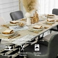 thumbnail image 2 of Farmhouse Placemats Set of 6 Heat Resistant Dining Table Placemats for Kitchen Table Dinner Decor, 12 x 18 inches, Stripes, Oatmeal Beige, 2 of 6