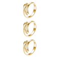 thumbnail image 3 of Guardurnaity Anillo Metal Anillo Abierto Ajustable Mujer Mano Anillo Aleación Oro Plata Mano Joyería para Fiesta Regalo, Oro Type1 NO1 Guardurnaity CBP153362, 3 of 6