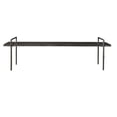 thumbnail image 7 of Uttermost Chandos Modern Iron and Wood Bench in Dark Gray/Silver, 7 of 7
