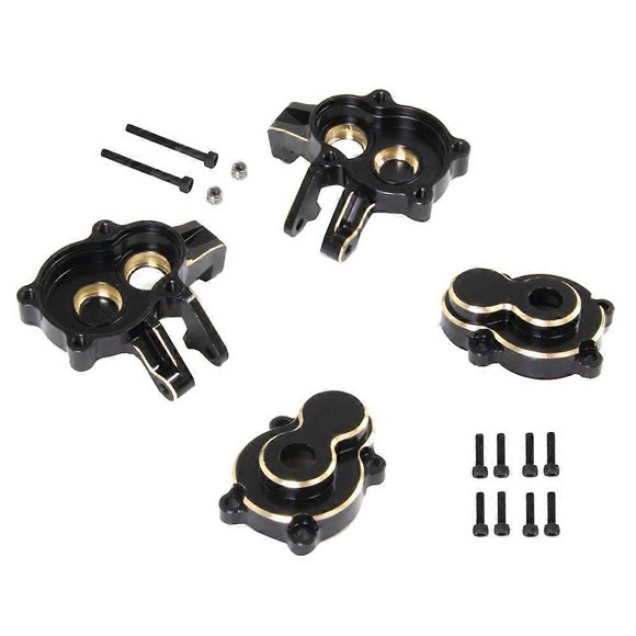 Bloque de dirección delantero de metal para piezas de mejora de coches RC Crawler 1/8 YK4082 YK408