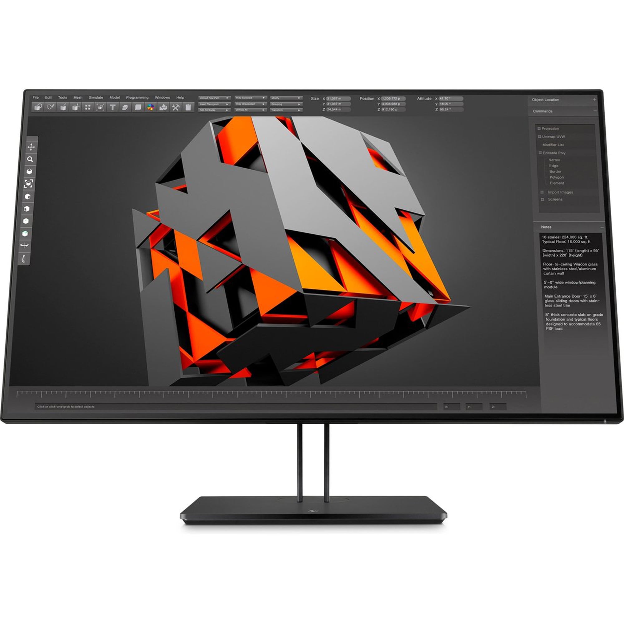HP Z32 31.5-inch 4K UHD Display - Walmart.com