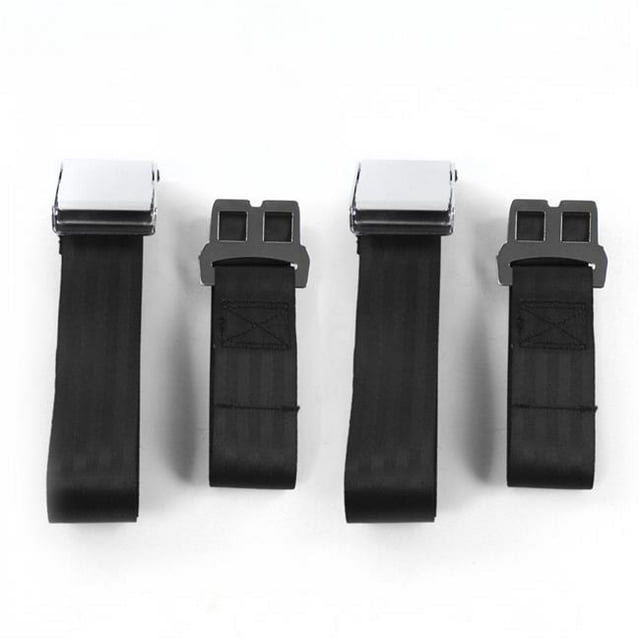 Chevy II 1966-1967 Avion 2 Points Noir Tour Baquet Ceinture de Sécurité Kit - 2 Ceintures