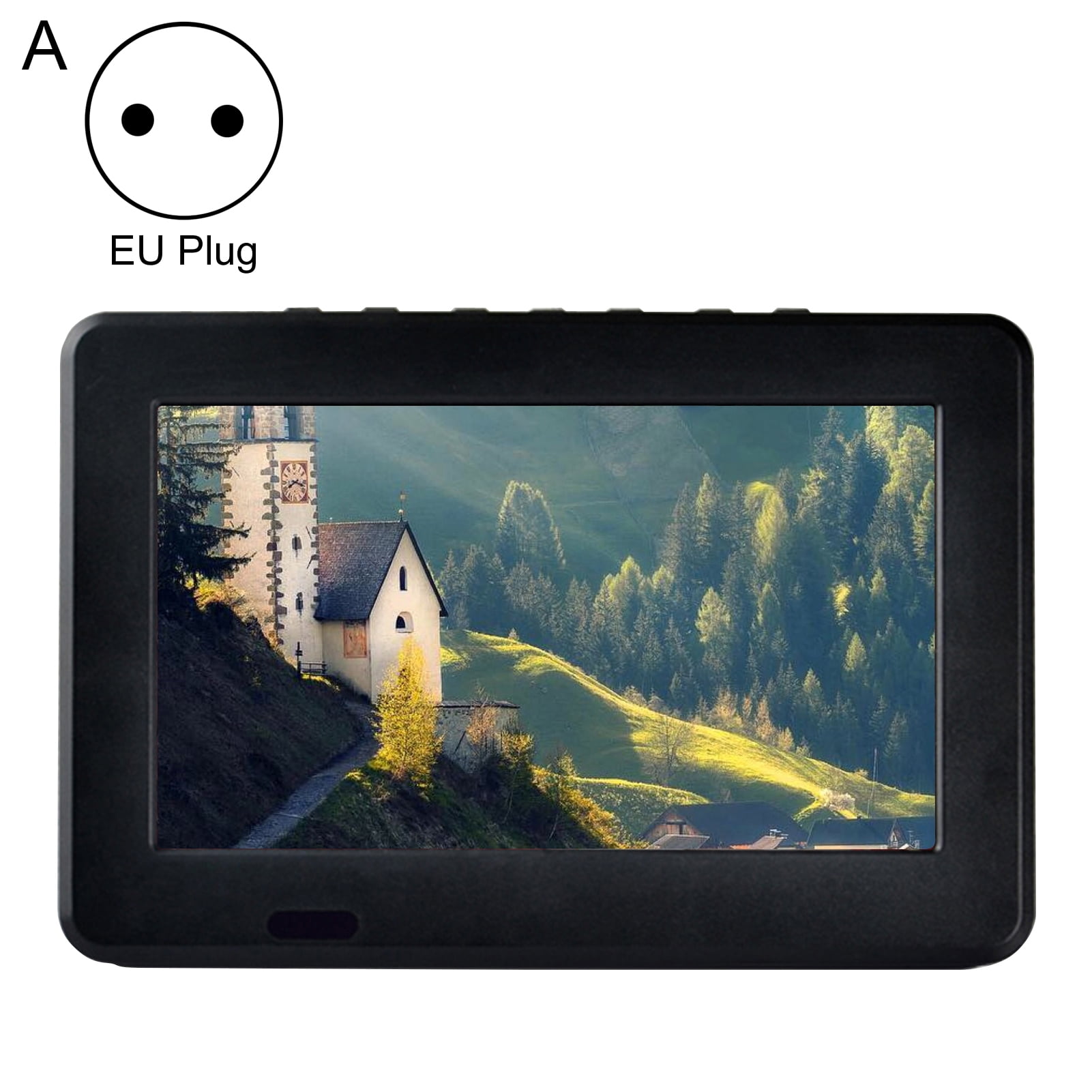 Boc Portable Analog TV Stable Output High Clarity Ultrathin 7 Inch US/EU/UK Plug Car TV Player