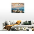 thumbnail image 5 of Sea Turtle Bathroom Decor Wall Art Beach Blue Ocean Lighthouse Inspirational Quotes Pictures Wall Decor Canvas Painting Prints Artwork Home Decorations Framed for Bedroom Office Kitchen 16"x12", 5 of 6
