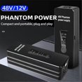 thumbnail image 2 of Phantom Power Supply 48V Microphone Amplifier Rechargeable Portable for Condenser Microphones Preamp Record Studio, 2 of 5