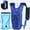 Blue, variant on WANDF Hydration Backpack with 2L Water Bladder,15L Lightweight Hiking Water Backpack,Cycling Hydration Pack with Detachable Net Bag, Insulated Hydration Bag for Biking,Climbing,Running(Black)