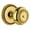 Lifetime Brass, variant on Grandeur Parthenon Door Knob with Soleil Rosette