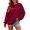 Red, variant on Womens Crew Neck Sweatshirts Vintage Halloween Element Icon Graphic Fall Casual Loose Pullover Tops Beige L