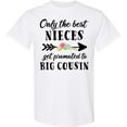 thumbnail image 3 of Inktastic Only the Best Nieces Get Promoted to Big Cousin T-Shirt, 3 of 5
