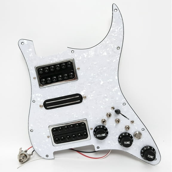 HSH Prewired Loaded Pickguard, with Humbucker & single coil Pickups, Coil Splitting, for Fender USA/Mexico Strat Electric Guitar Replacement Parts