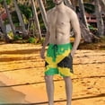 thumbnail image 5 of Binienty Men's Board Shorts Swim Trunks With Jamaica Paint Splatter - Quick Dry for Summer Beach and Water Activities, 5 of 10