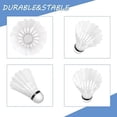 thumbnail image 2 of Hrazm Badminton Feather Shuttlecock , With Excellent Flight And Balance | White , Pack Of 10, 2 of 4
