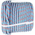 thumbnail image 2 of LABLT Cuerda Trenzada de poliéster de 1/2 Pulgada × 150 pies Azul Blanca Roja 16 Hilos Adecuada para Trabajos en árboles, 2 of 7
