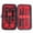 Red, variant on 7pcs Manicure Set Kit Pedicure Scissor Tweezer Ear Pick Utility Nail Clipper Stainless Steel Nail Care Tool Sets