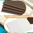 thumbnail image 3 of 4 Pack A6 Notebook, A6 Journal Mini Notebook Pocket Kraft Memo Notepads Lined Sketchbook Small 3.5x5.5 Inch 30 Sheets for Men Women Office Supplies Purse Travelers, Brown, 3 of 6