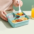 thumbnail image 1 of Lunch Box 1200ml 4 Compartment Bento Lunch Box For Kids Lunch Containers For Adults Come With Forks And Spoons Leak Proof Microwaveable Feature, 1 of 6