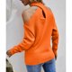 thumbnail image 5 of Suéter De Manga Larga, Suéter De Punto De Moda Cruzado Con Cuello En V Para La Oficina ANGGREK Naranja M, 5 of 5