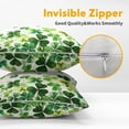 thumbnail image 3 of St. Patrick's Day Pillow Covers Set of 2 20x20 Inch Green Shamrock Outdoor Decorative Throw Pillowcases with Spring Lucky Clover Design for Farmhouse Couch Decor Perfect Holiday Gift, 3 of 6