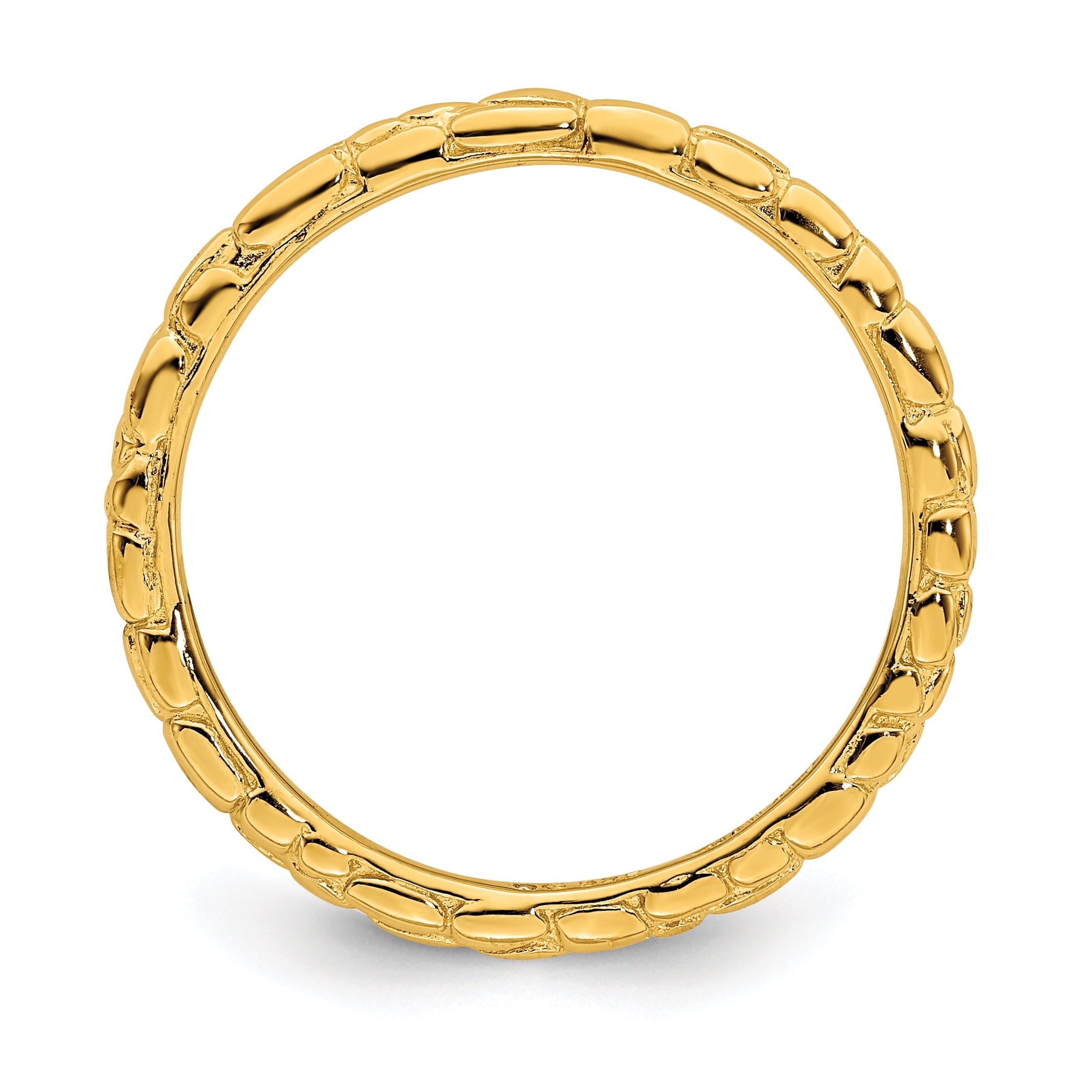 Sterling Silver Gold-Plated Twisted Ring