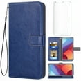 thumbnail image 1 of Mobile Phone Cover for Lg G8, Cover Premium Pu Leather Tpu Flip Cover Magnetic Closure Card Compartment Stand Function Wallet with Lanyard Protective Cover, 1 of 7