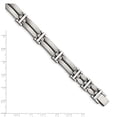 thumbnail image 5 of Chisel  Stainless Steel Brushed and Polished 8.5 inch Link Bracelet, 5 of 6