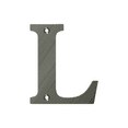 thumbnail image 2 of Deltana RL4L-15A 4" Height Residential House Letter Letter L Antique Nickel, 2 of 3