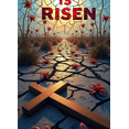 thumbnail image 4 of Stained Glass Style Easter Banner with He is Risen Message Background Decoration for Church Celebrations Easter Parties and Religious Gatherings, 4 of 4