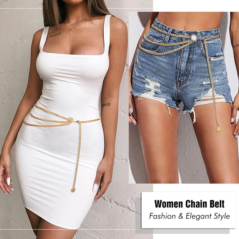 Metal Chain Belt Women Belly Waist Chain Fashion Body Link  display picture 1