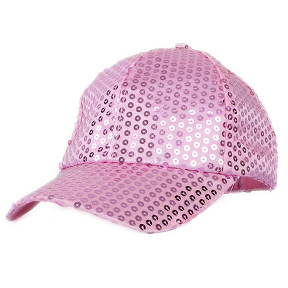 Women Men Glitter Sequins Baseball Caps Snapback Hats Party Outdoor Adjustable