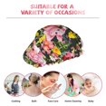 thumbnail image 7 of Gaeub Cute Pigs Sunflower Shower Caps for Women Men,Double Waterproof Layers Bathing Hat,Elastic and Reusable Bath Caps, 7 of 7