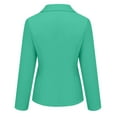 thumbnail image 6 of IROINNID Women's Blazer Jacket Long Sleeve Solid Color Notch Lapel Outwear, Comfy Ladies Collar Slim Office Jacket Outerwear, 6 of 7