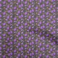 thumbnail image 1 of oneOone Cotton Poplin Purple Fabric Fruits Craft Projects Decor Fabric Printed By The Yard 56 Inch Wide, 1 of 4