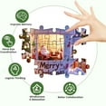 thumbnail image 5 of Christmas Theme Jigsaw Puzzle, Festive Family Activity Puzzle Game for Group Interaction and Cognitive Skill Development(G), 5 of 8