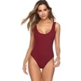 thumbnail image 2 of Purcoar Women's Open Button Bodysuit Body Shaper With Built-In Bra, 2 of 7