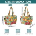thumbnail image 4 of FORMRS Tote Bag for Women Quilted Large Capacity Travel Work Carry On Shoulder Handbag, Vibrant Tomatoes, 4 of 7