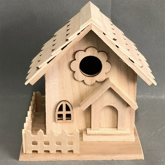 Masteelf Bird House Home Decoration Birdhouse Outdoor Hanging Birds
