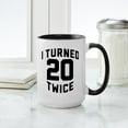 thumbnail image 4 of CafePress - I Turned 20 Twice - 15 oz Ceramic Large White Novelty Mug, 4 of 4