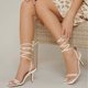 thumbnail image 2 of Amzcrzy Zapatos de mujer,Zapatos de mujer,Zapatillas de mujer, Sandalias de verano con tiras en los tobillos para mujer, tacones altos y clip, sexys. Sandalias Mujer Zapatillas De Casa, 2 of 5