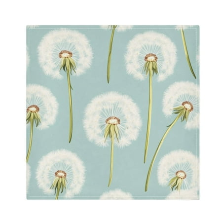 

Napkin Satin Napkin 20*20Inchx1 Kitchen Towel Dinner Plate Towel Decorative Towel Napkin Tea Towel Suitable For Kitchen Table White Cartoon Dandelion