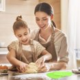thumbnail image 4 of Multipurpose Kitchen Baking Helper, Flexible Plastic Bowl Scraper With Green Silicone Edge For Non-Stick Easy Cleaning, Dishwasher Safe Flat Dough Cutter, Oversized 2 Pieces, 4 of 6