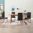 thumbnail image 6 of vidaXL Dining Chairs Side Chair with Solid Wood Legs for Home Kitchen Fabric, 6 of 153