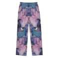 thumbnail image 2 of FORMRS Kids Pajama Pants with Pockets Size 9-10Y Boys Lounge Sleep Bottoms, Watercolor Pink Marble Pattern, 2 of 8