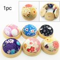 thumbnail image 2 of BAETEUY Wooden Bottom Base Needle Pin Cushion - Pillow Sewing Craft Stitch DIY Holder Tool, 2 of 8