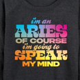 thumbnail image 3 of Instant Message - Aries Speak My Mind - Women's Lightweight French Terry Long Sleeve Shirt, 3 of 6