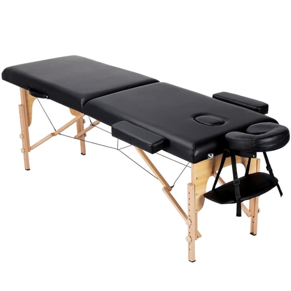 LibraMAl Massage Table Lash Bed Portable Massage Spa Bed Beauty Tattoo Table Adjustable for Eyelash Tech Physical Therapy Couch, Black