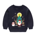 thumbnail image 6 of YunPes Kids Boys Girls Christmas Santa Sweatshirts Fleece Hoodies Funny Reindeer Graphic Long Sleeve Xmas Sweatshirt, 6 of 6
