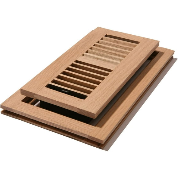 shiyou-WLF412-U Floor Register, Single, Unfished Oak