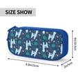 thumbnail image 4 of Vsdgher Alpaca Astronaut in Space Print Large Capacity Pencil Case Pouch with Zipper, Portable Aesthetic Big Capacity Pencil Cases Pen Office Travel Stationery Bag, 4 of 8