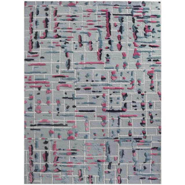 Amer Rug PRL217696 7 ft. 6 in. x 9 ft. 6 in. Perla 21 Hand-Tufted Area Rug - Pink